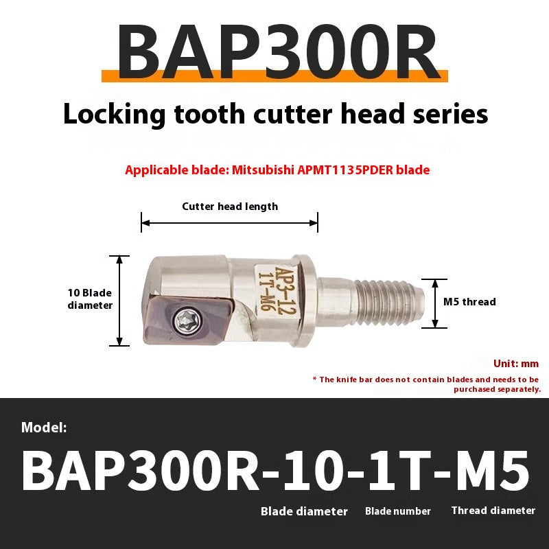 1147-Split BAP300R400R Interchangeable Anti-vibration Bar Locking Tooth Milling Head for APMT1135/1604 Inserts Shandong Denso Pricision Tools Co.,Ltd.